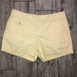 Ann Taylor Loft yellow shorts